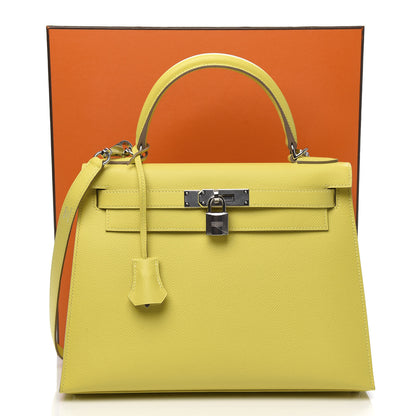 Hermes Epsom Kelly Sellier 28 Lime 11 of 11