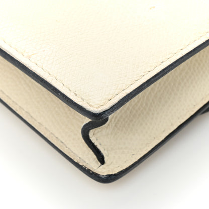 Christian Dior Grained Calfskin Saddle Chain Pouch Off White 21 of 22