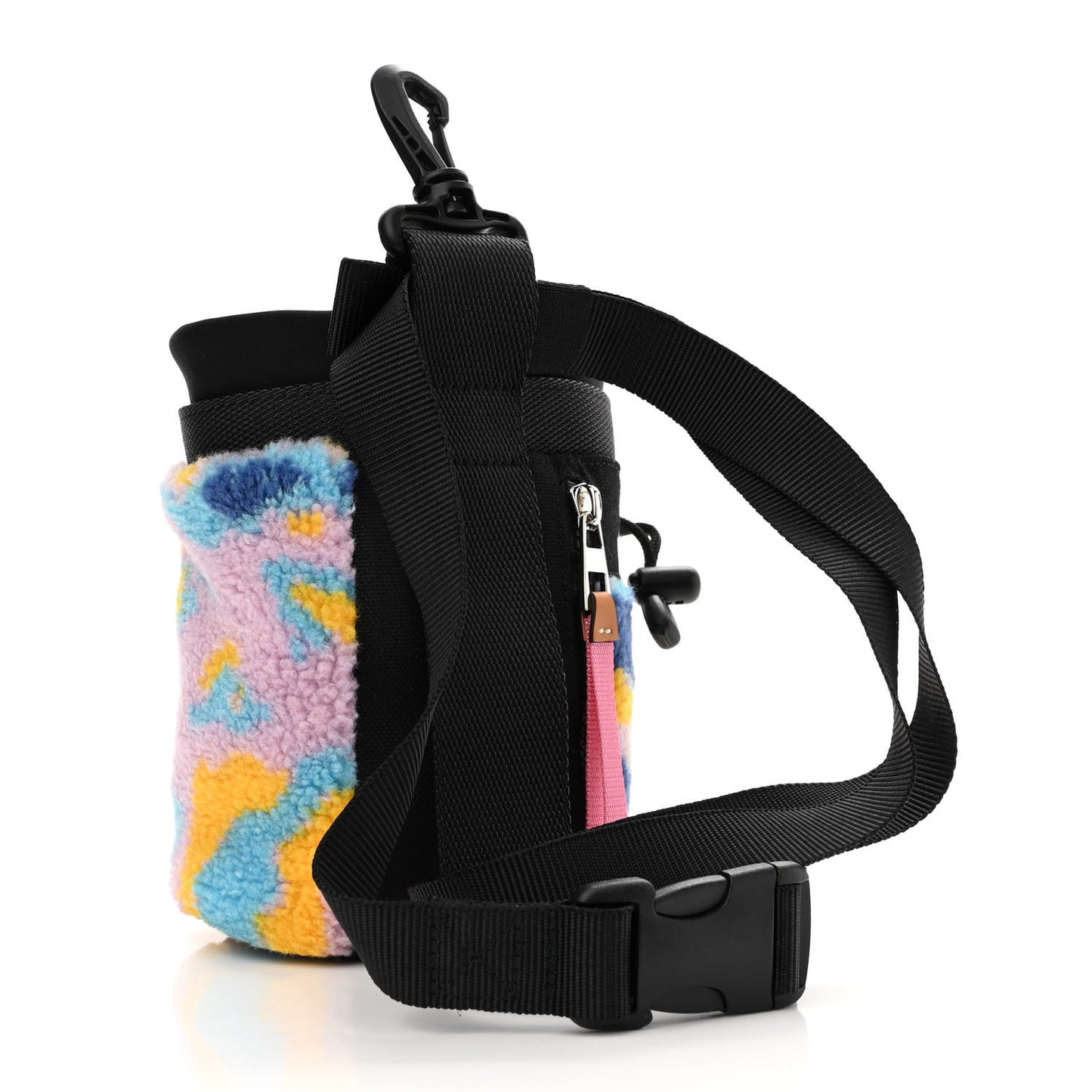 Neoprene Wool Camouflage Eye/LOEWE/Nature Chalk Drawstring Bag Black Multicolor