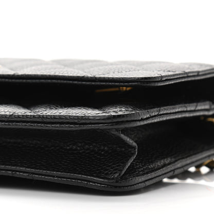 Chanel Caviar Quilted Wallet On Chain WOC Black 11 of 11