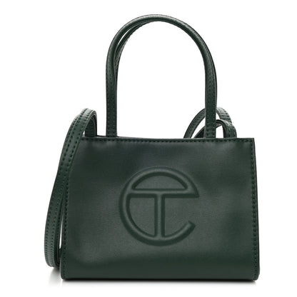 Telfar Vegan Leather Small Shopping Bag Dark Olive 1 of 9