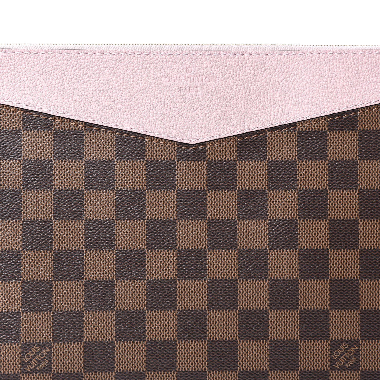 Louis Vuitton Damier Ebene Daily Pouch Rose Poudre 9 of 9