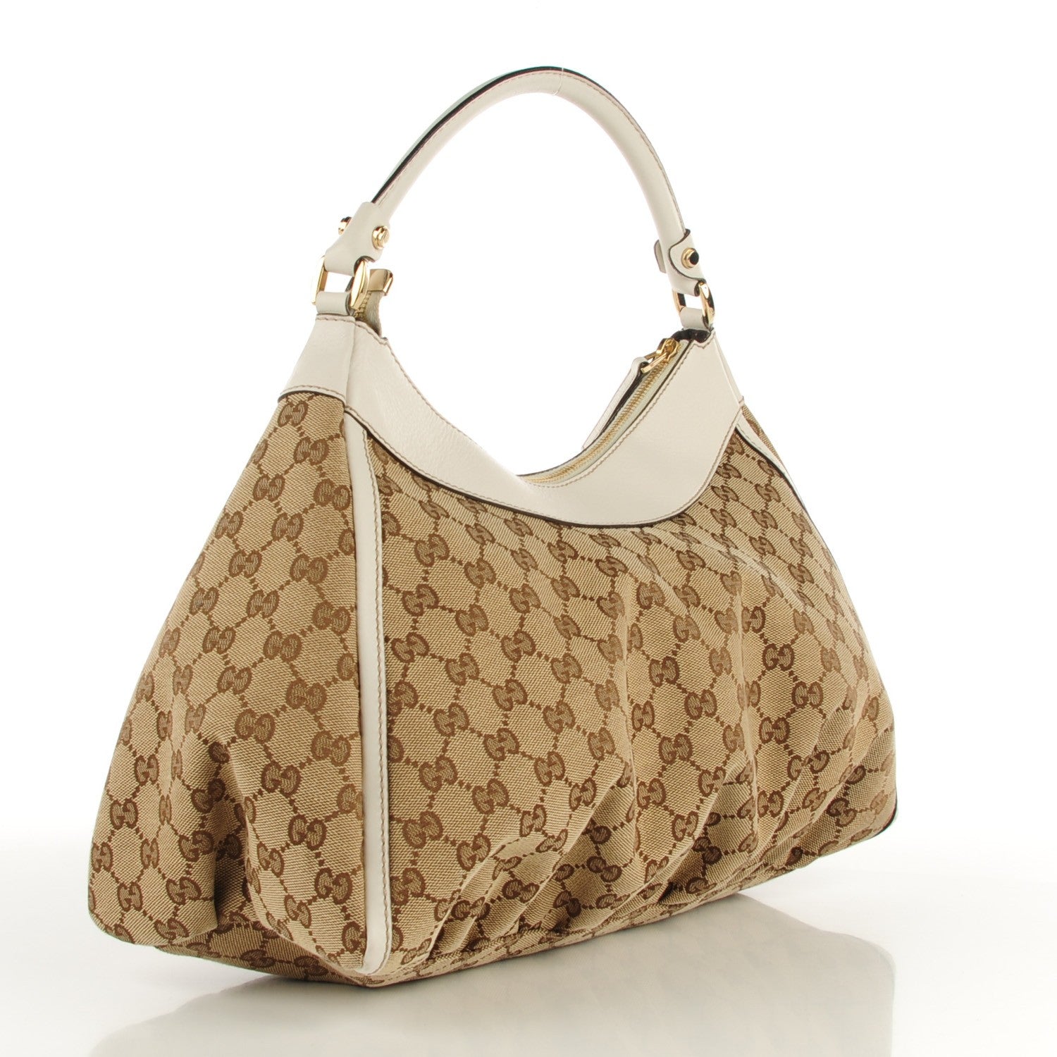Gucci Monogram Large D Gold Hobo Off White 3 of 7