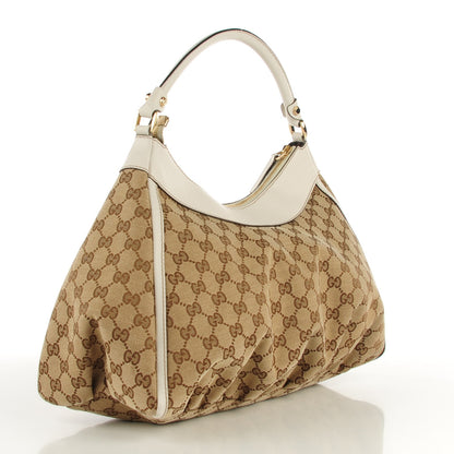 Gucci Monogram Large D Gold Hobo Off White 3 of 7