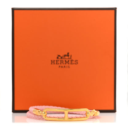 Hermes Swift Roulis Double Tour Bracelet T3 Rose Sakura 6 of 6