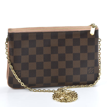 Louis Vuitton Damier Ebene Double Zip Pochette 2 of 12