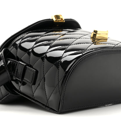 Saint Laurent Patent Matelasse Monogram June Box Bag Black 10 of 10