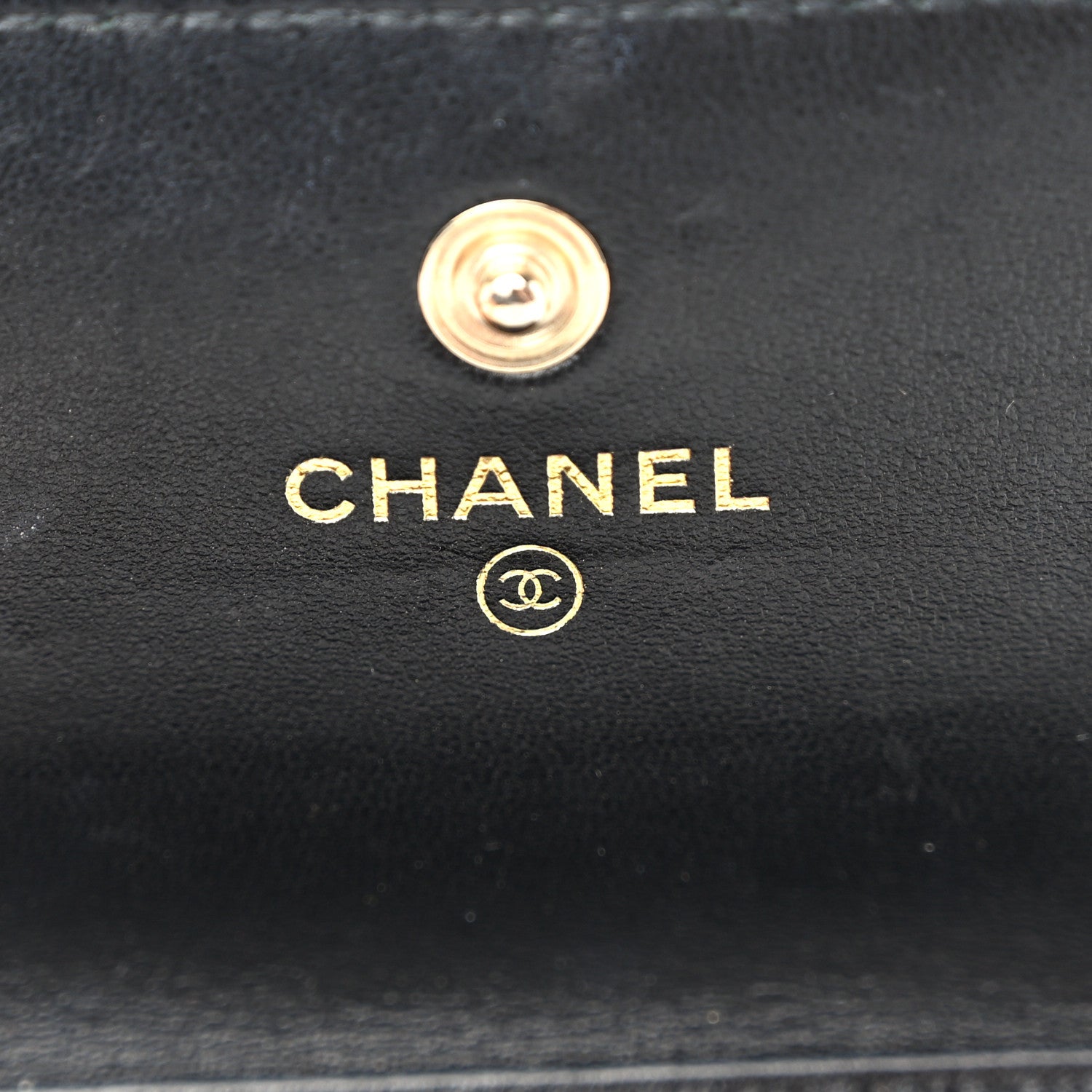 Chanel Lambskin Quilted My Chanel Lady Card Holder On Chain Black 6 of 11
