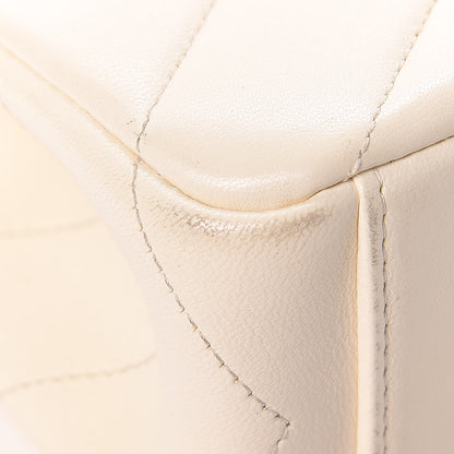 Chanel Lambskin Chevron Quilted Envelope Flap White 13 of 21