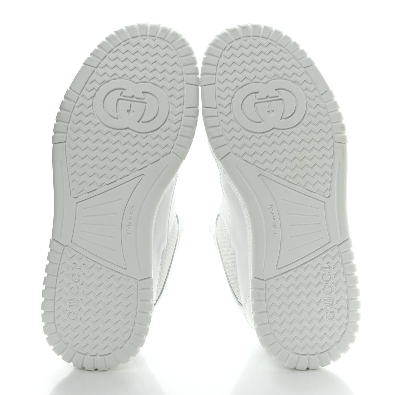 Gucci Calfskin Perforated Sneakers 35.5 Great White 5 of 8