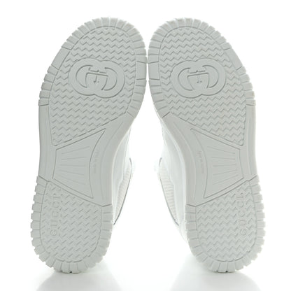 Gucci Calfskin Perforated Sneakers 35.5 Great White 5 of 8