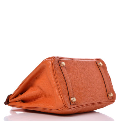 Hermes Togo Birkin 25 Orange 4 of 33