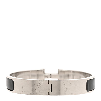 Hermes Matte Enamel Narrow Clic Clac HH Bracelet GM Black 3 of 6