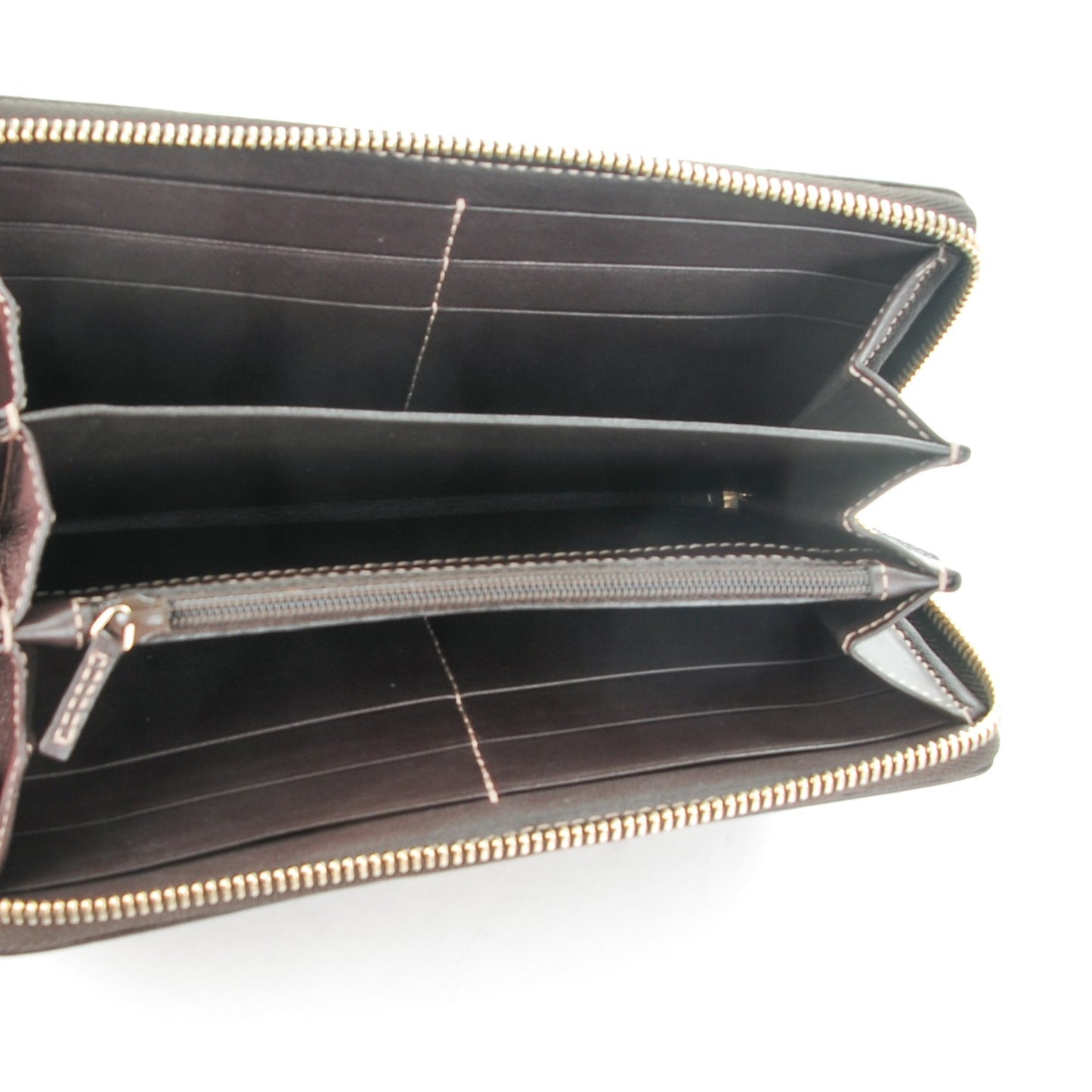 Monogram Princy Zip Around Wallet Dark Brown