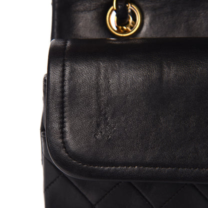 Chanel Lambskin Quilted Medium Double Flap Black 12 of 18