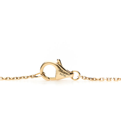 Cartier 18K Yellow Gold Diamond Chrysoprase XS Amulette de Cartier Pendant Necklace 4 of 6