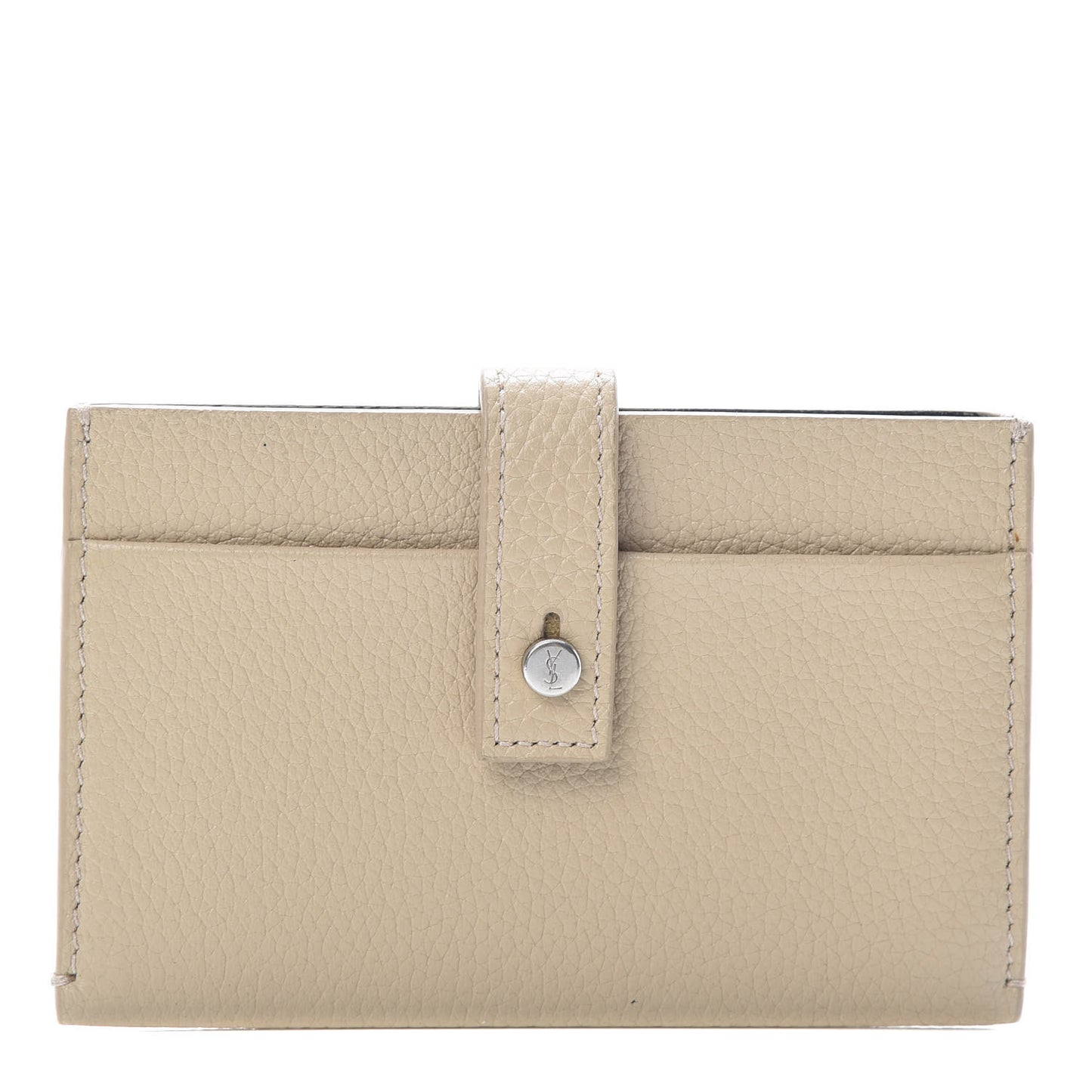 Grained Calfskin Sac De Jour Souple Card Beige