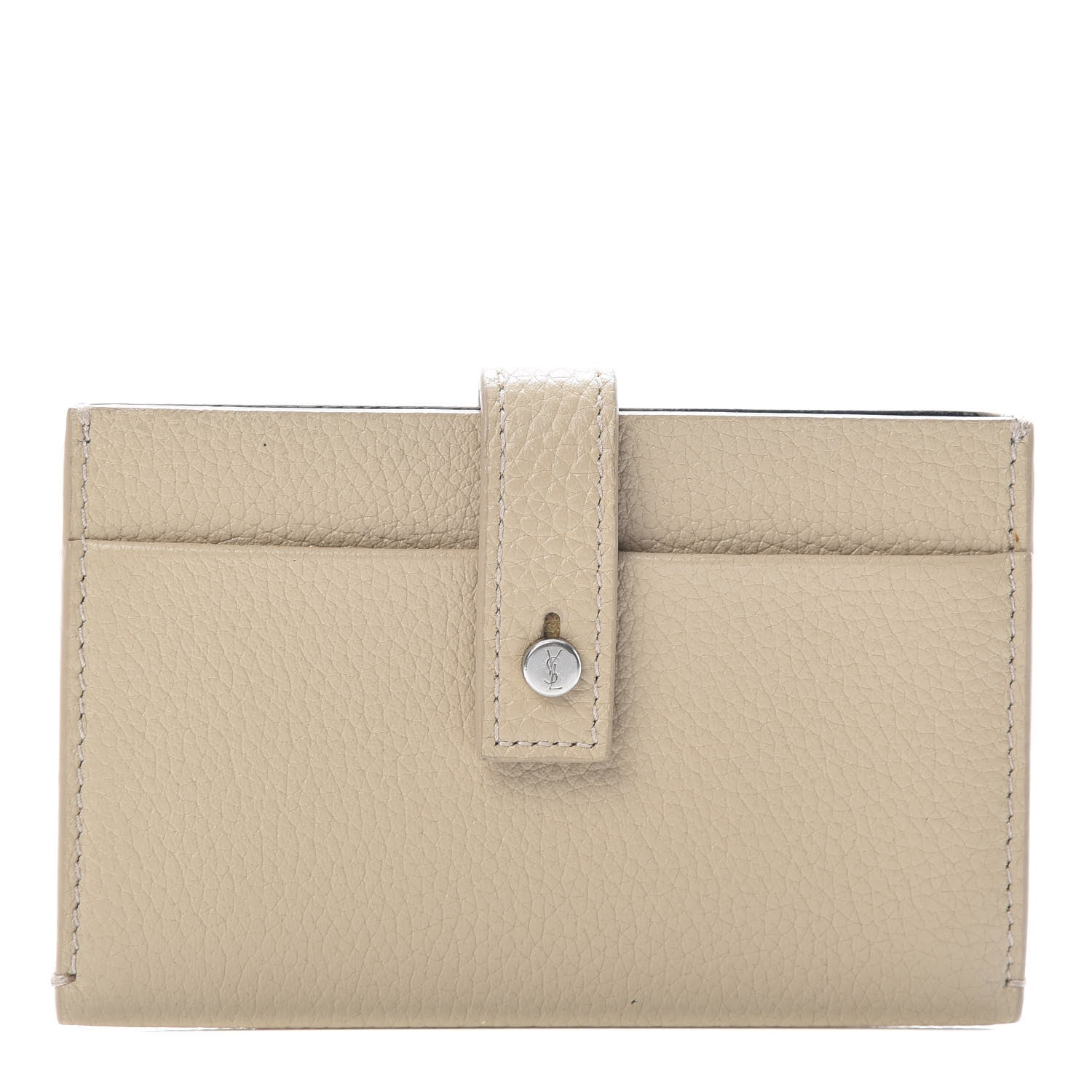 Saint Laurent Grained Calfskin Sac De Jour Souple Card Beige 1 of 7