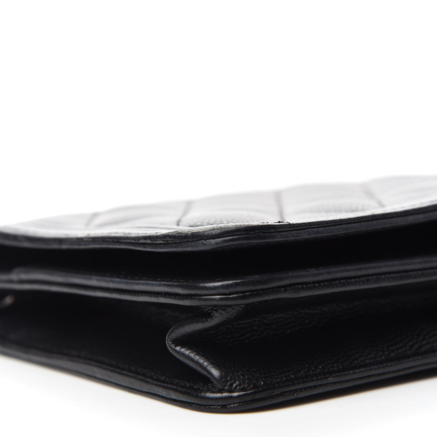 Chanel Caviar Quilted Boy Wallet On Chain WOC Black 10 of 14