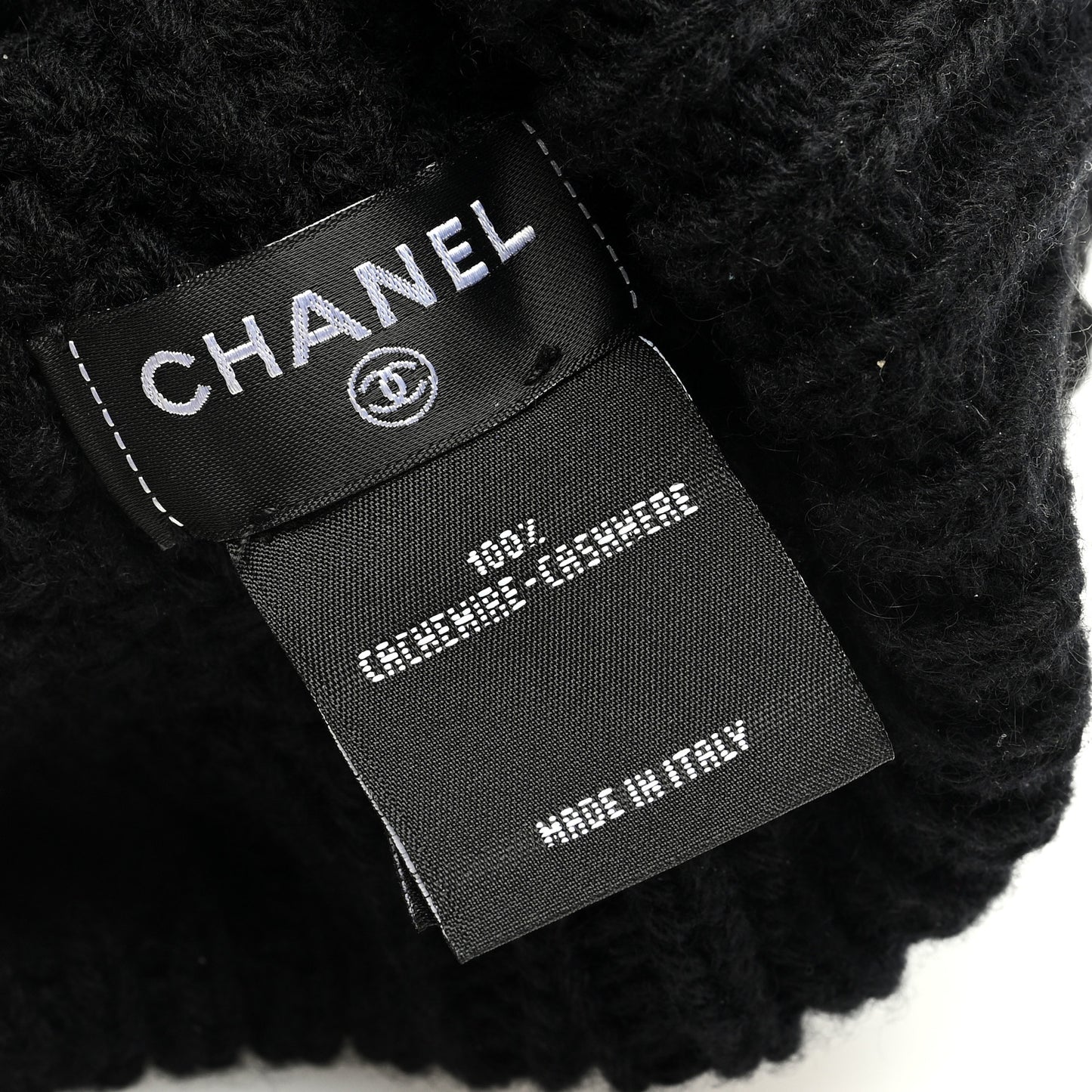 Cashmere CC Beanie Hat Black