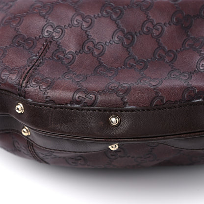 Gucci Guccissima Large Biba Hobo Dark Brown 10 of 14