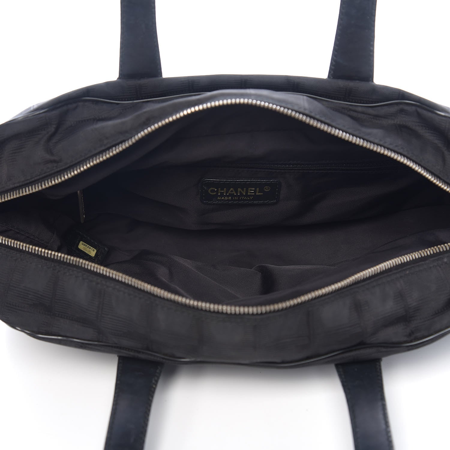 Chanel Nylon Travel Bowler Black 4 of 9