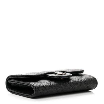 Chanel Caviar Quilted Flap Card Holder Black 4 of 8