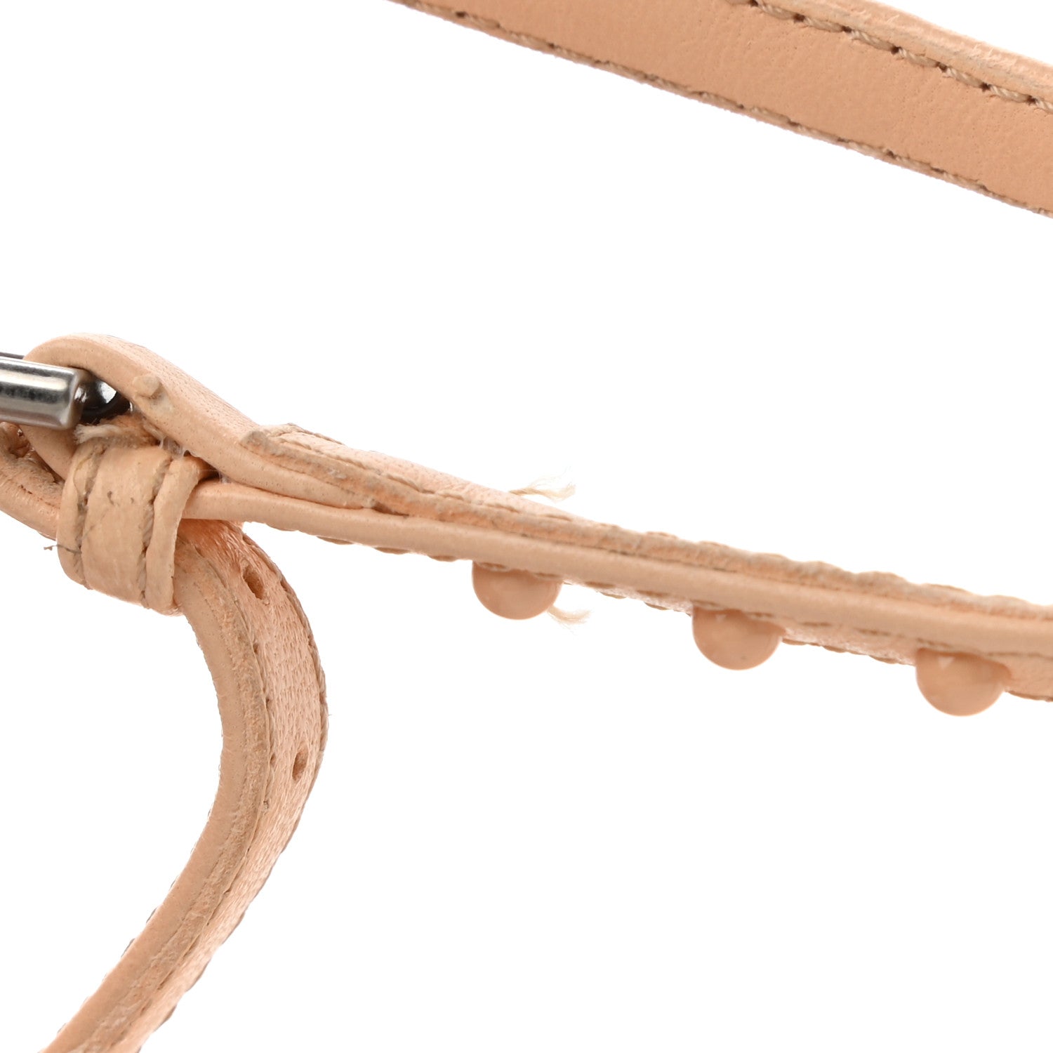 Bottega Veneta Lambskin Studded Multi Strap Sandals 37 Nude Peach 9 of 9