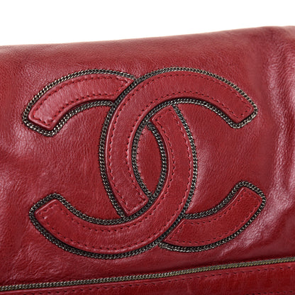 Chanel Lambskin CC Chain Shoulder Bag Red 11 of 12