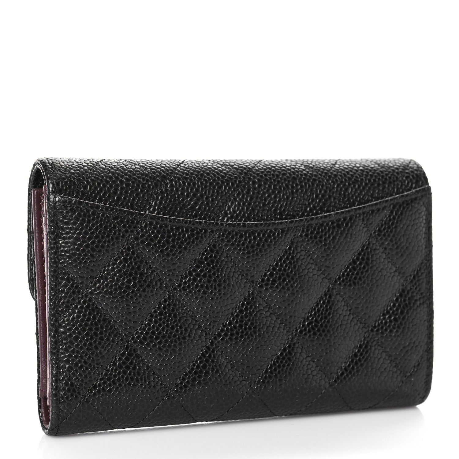 Chanel Caviar Quilted Medium Flap Wallet Black 3 of 10