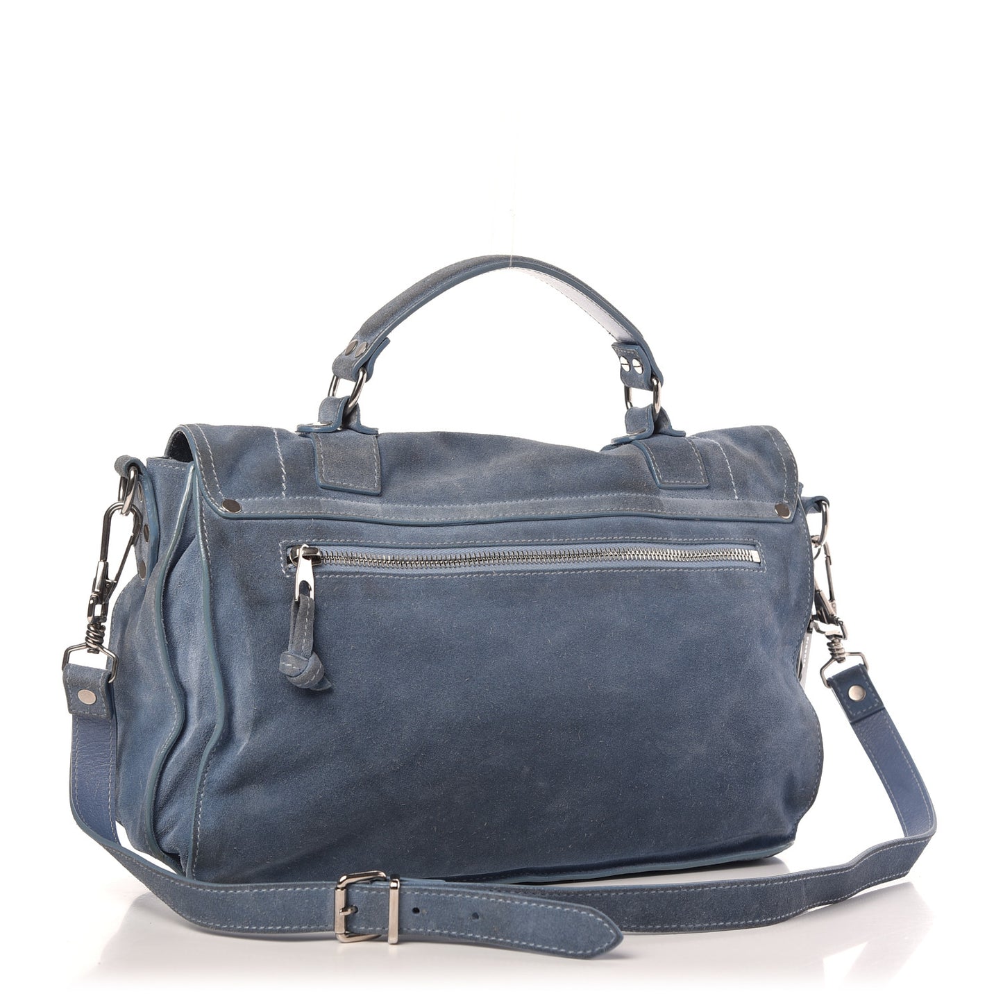 Suede Medium PS1 Satchel Polar Blue