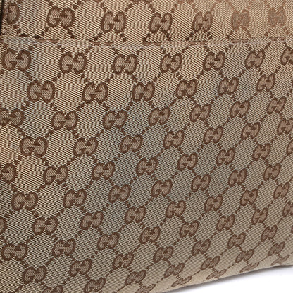 Gucci Monogram Small Flap Messenger Bag Beige Dark Brown 8 of 8