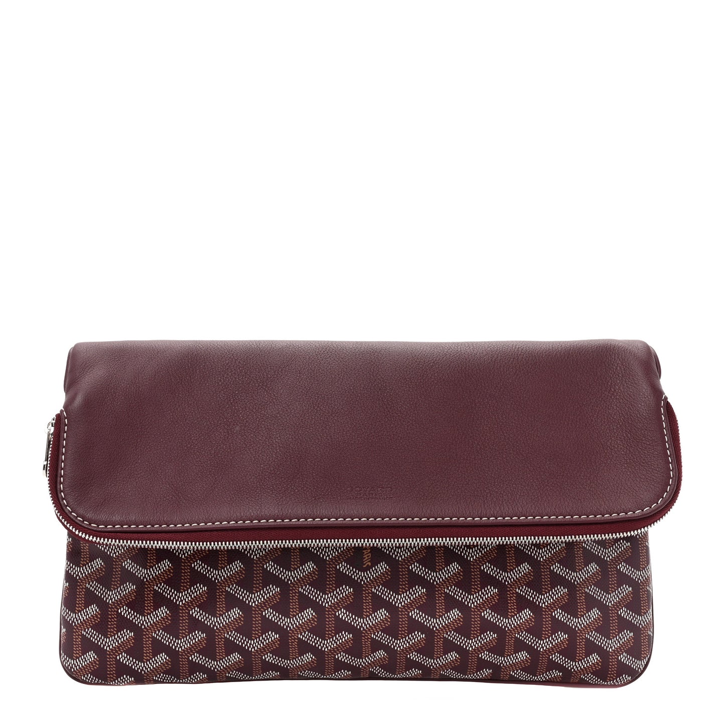 Goyardine Sainte Marie Soft Clutch Bordeaux