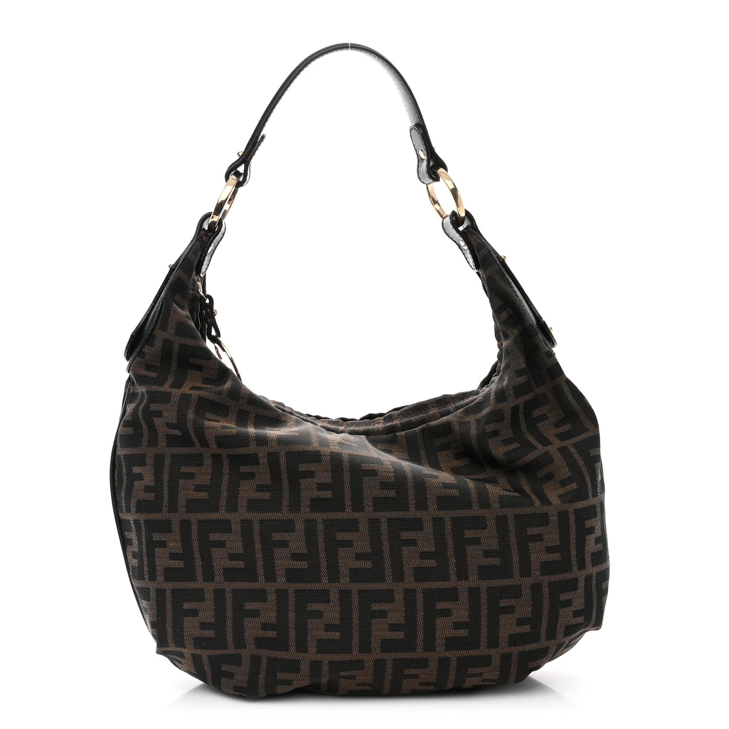 Zucca Laminated Vachetta Small Chef Hobo Tobacco