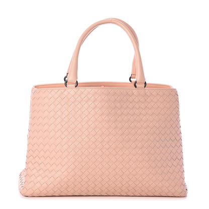 Bottega Veneta Nappa Intrecciato Medium Top Handle Tote Flamingo 1 of 8