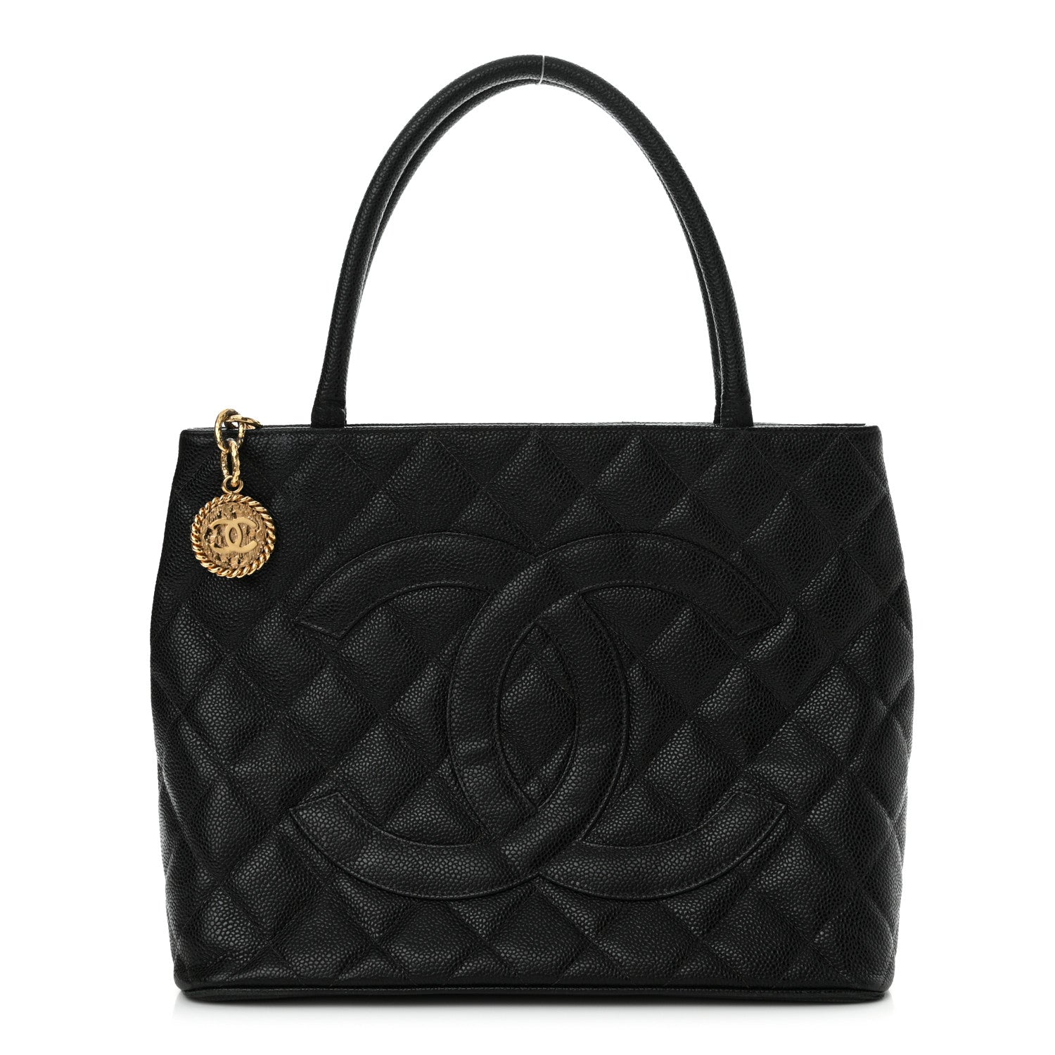 Chanel Caviar Quilted Medallion Tote Black 1 of 20