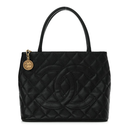Chanel Caviar Quilted Medallion Tote Black 1 of 20