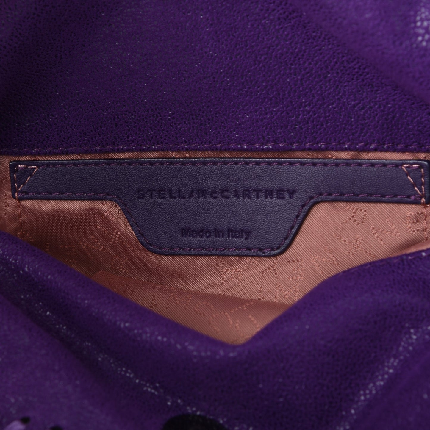 Shaggy Deer Mini Falabella Fold Over Tote Bright Purple