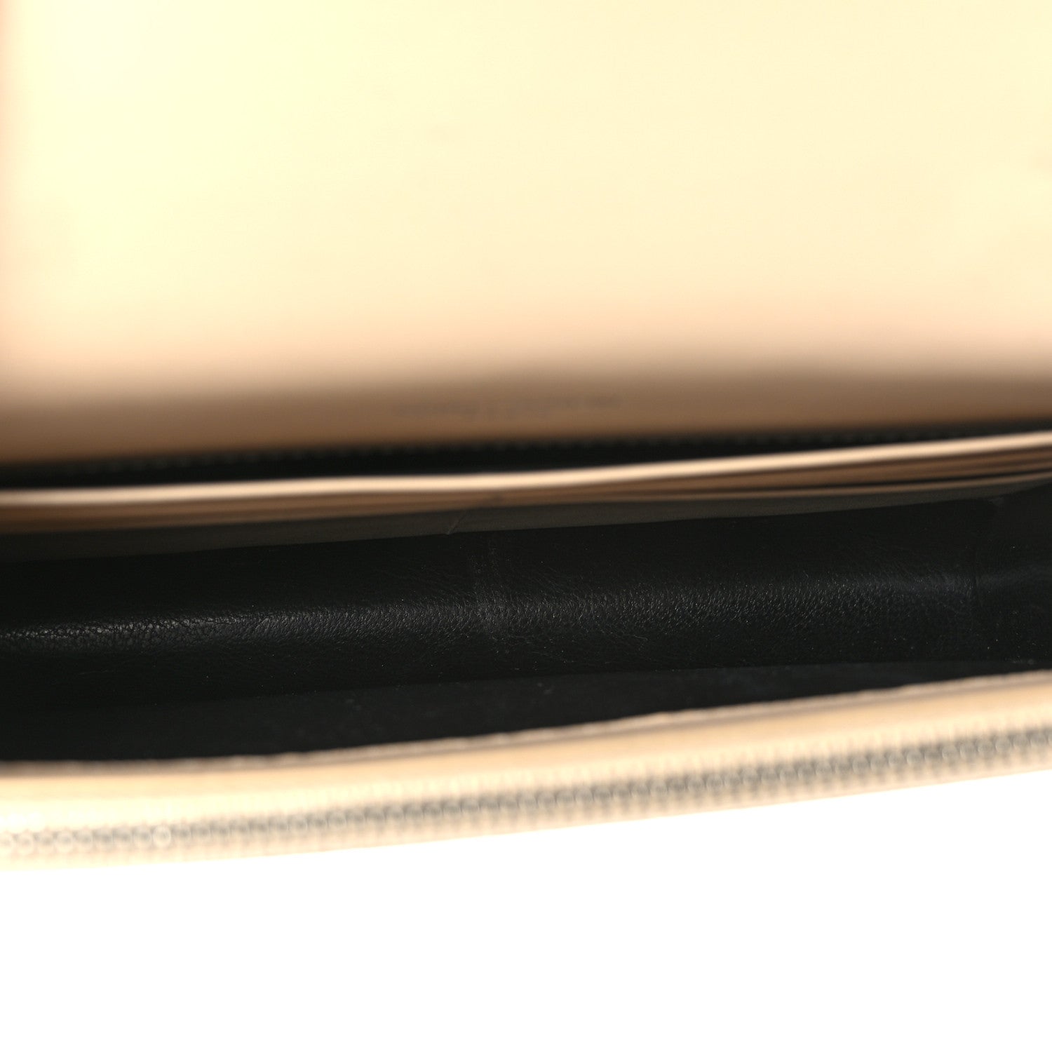 Saint Laurent Smooth Calfskin Classic Monogram Kate Tassel Chain Wallet Nude Powder 6 of 10