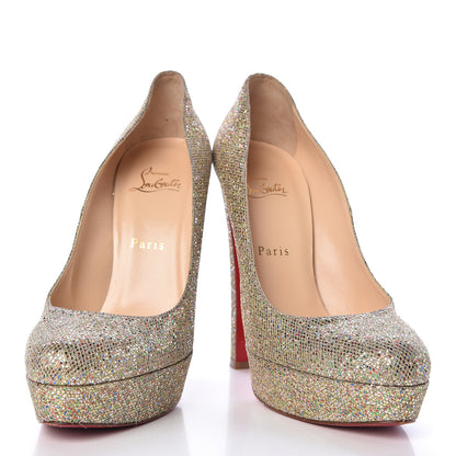 Christian Louboutin Glitter Bibi 140 Pumps 39 Gold 6 of 11