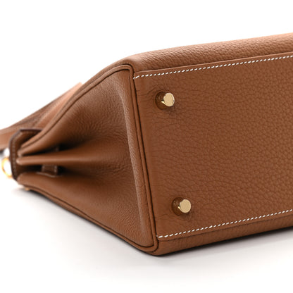 Hermes Togo Kelly Retourne 28 Gold 6 of 9