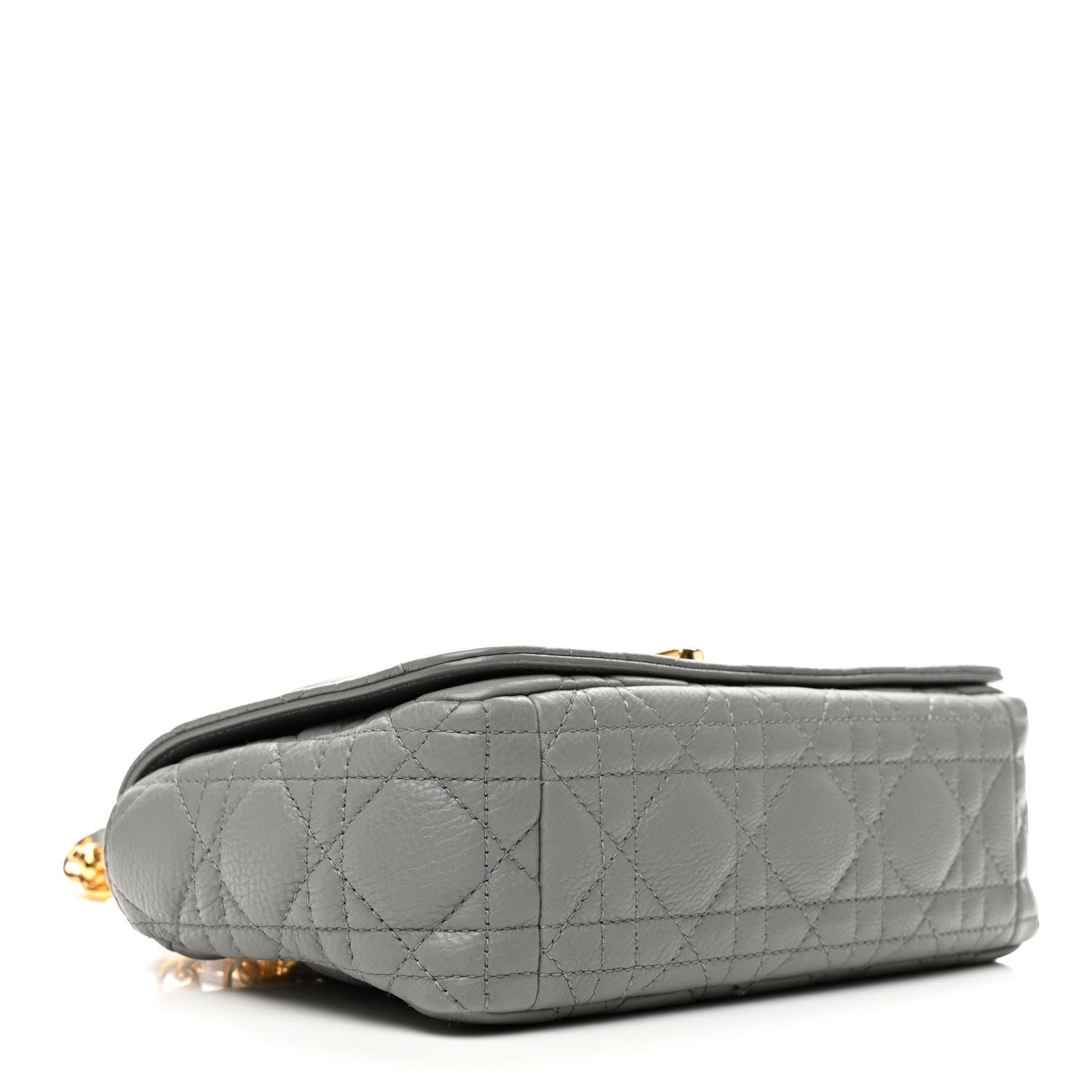 Christian Dior Calfskin Cannage Small Caro Bag Grey 4 of 10