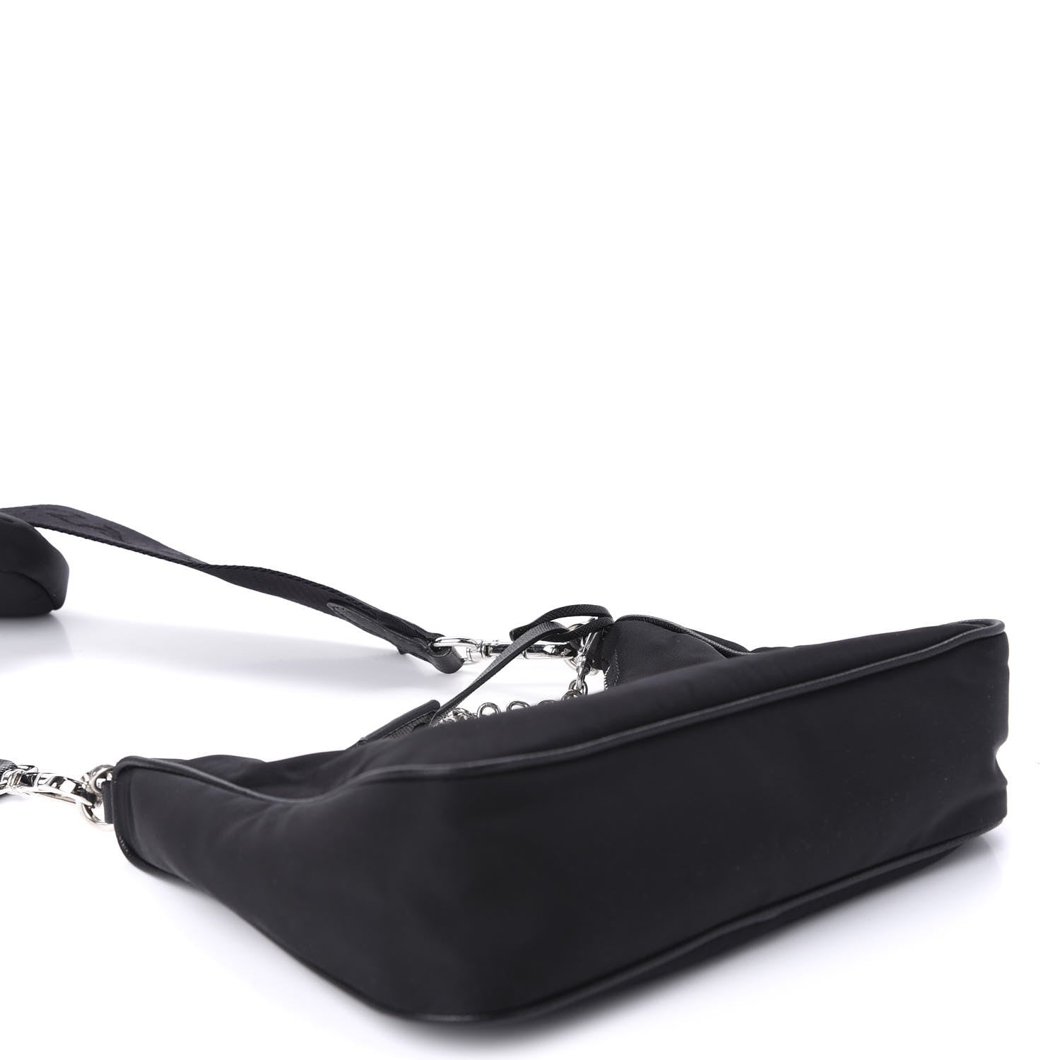 Prada Nylon Re-Edition 2005 Shoulder Bag Black 4 of 11