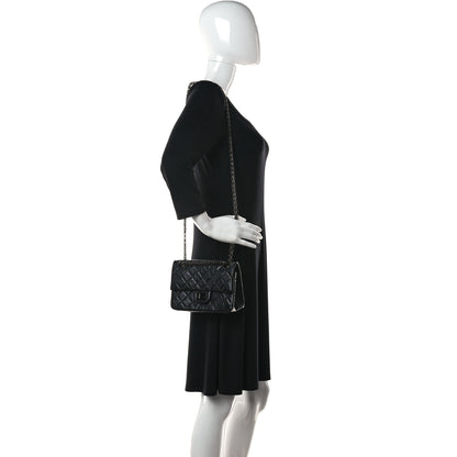 Chanel Aged Calfskin Quilted 2.55 Reissue Mini Flap So Black 2 of 13