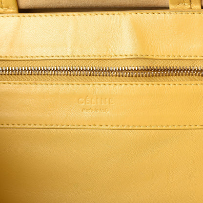 Celine Lambskin Vertical Bi-Cabas Yellow Black 6 of 11