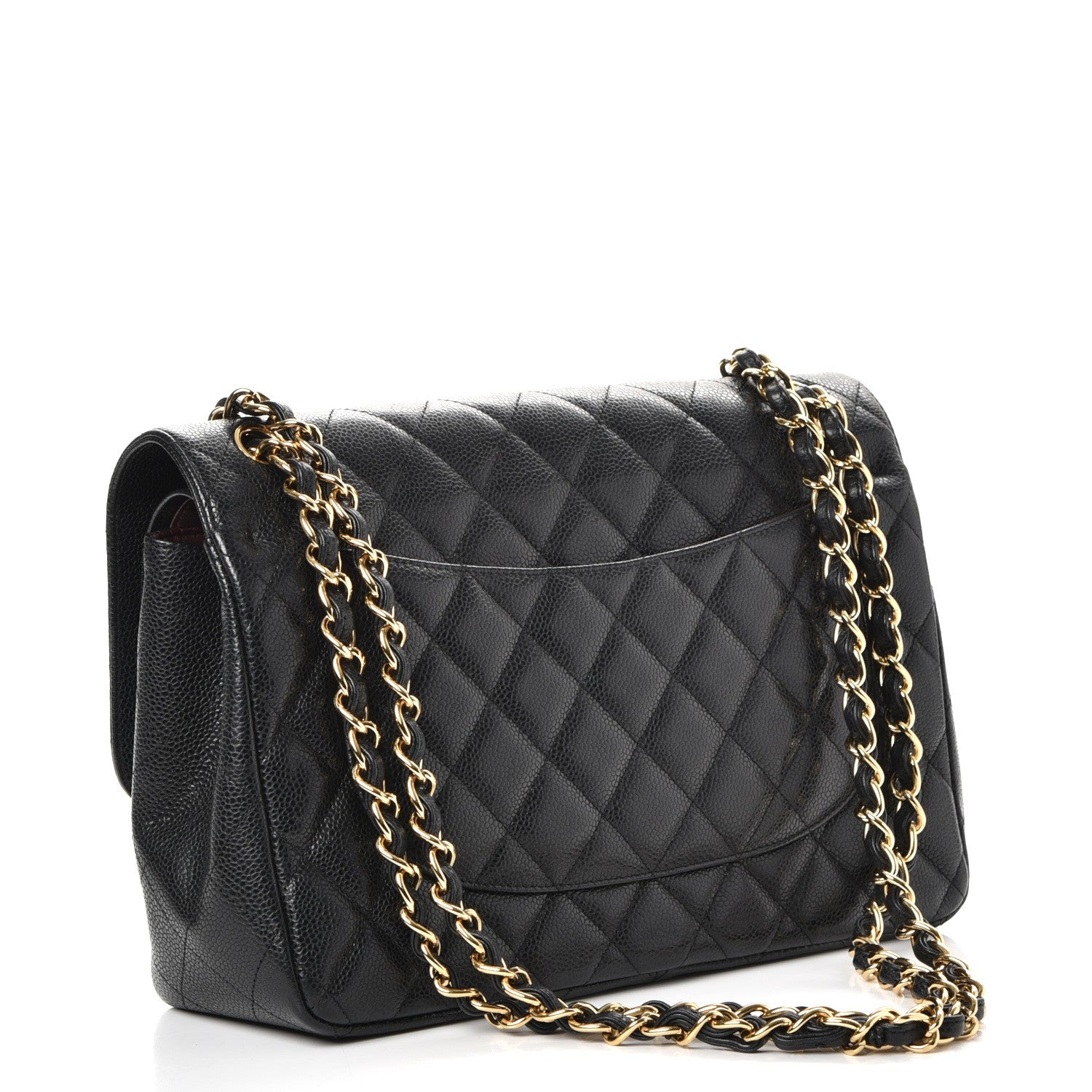 Chanel Caviar Quilted Jumbo Double Flap Black 4 of 10