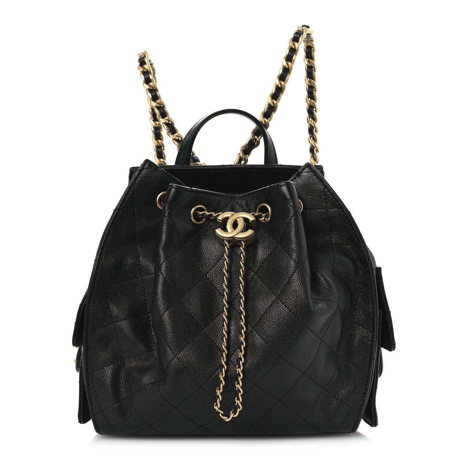 Chanel Caviar Quilted Medium Chanel 25 Backpack Black 1 of 10