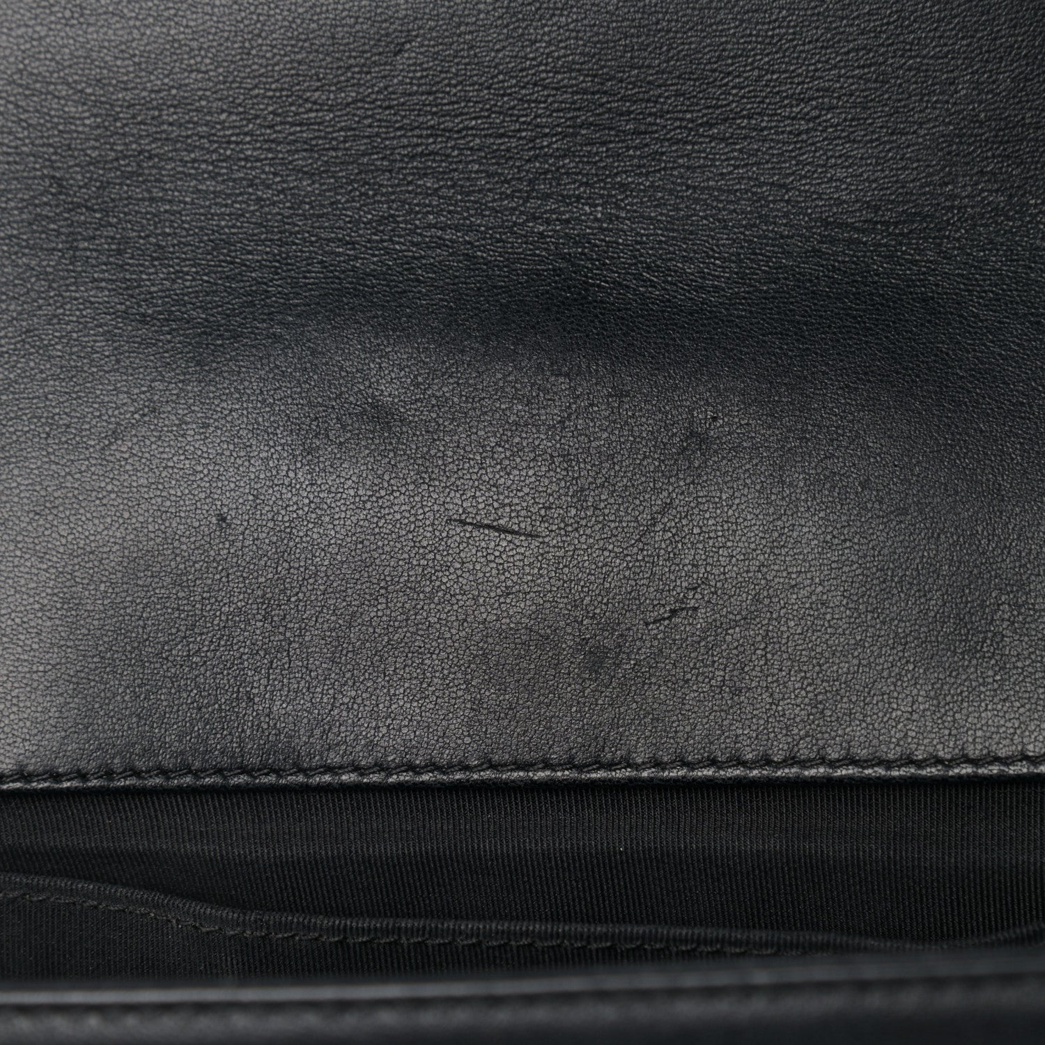 Chanel Calfskin Chevron Quilted Medium Boy Flap Black 10 of 10