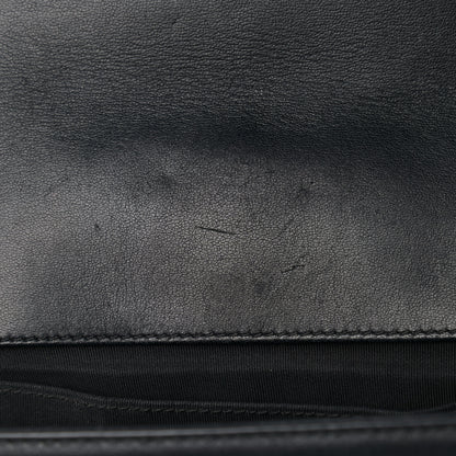 Chanel Calfskin Chevron Quilted Medium Boy Flap Black 10 of 10