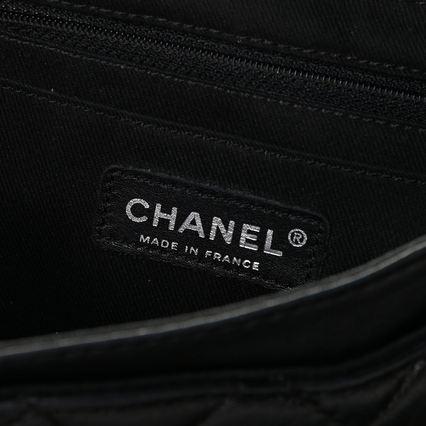 Lambskin Quilted Single Flap Black